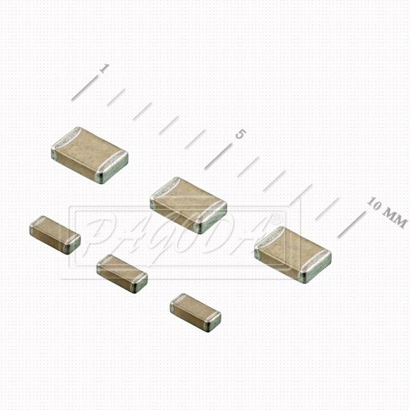 貼片電容 0805 X7R 561K (560pF) 50V ±10% 厚度 0.40mm